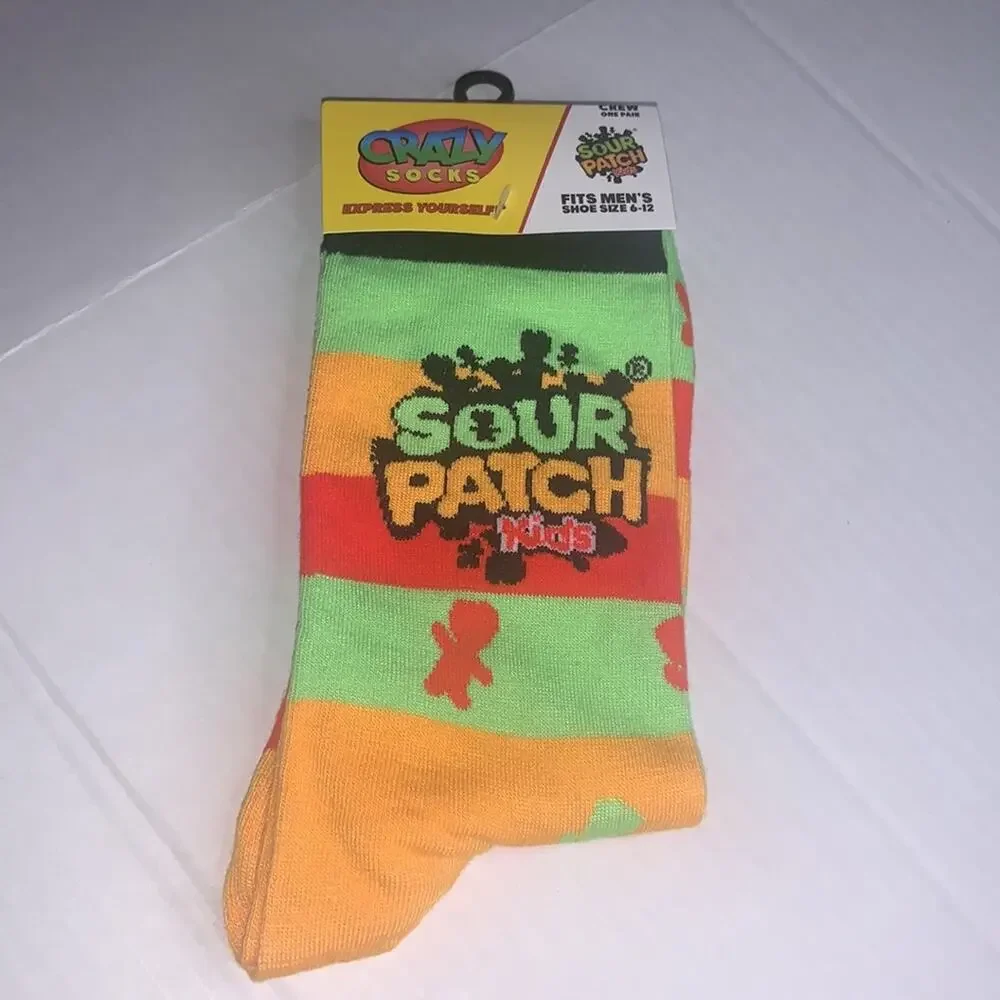 CRAZY‎ SOCKS Sour Patch Kids Socks. Large